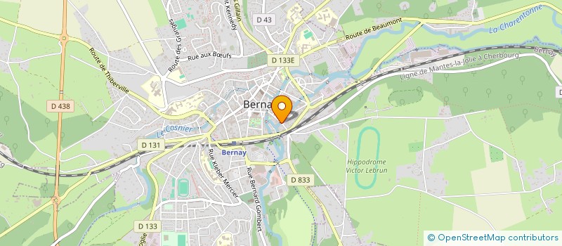 localisation de l'entreprise LE RESTAURANT DE LA CHARENTONNE à BERNAY