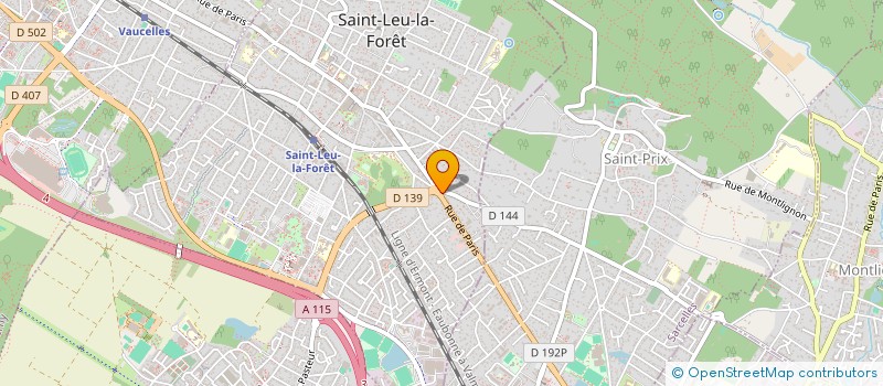 localisation de l'entreprise LE RESTAURANT DE MONSEIGNEUR  SAINT-LEU-LA-FORET