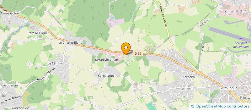 localisation de l'entreprise LE RESTAURANT DU CAMPING  LANNION