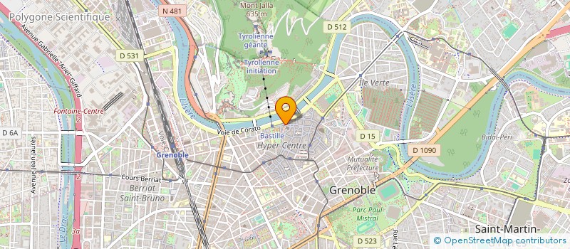localisation de l'entreprise LE RESTAURANT DU JARDIN DE VILLE  GRENOBLE