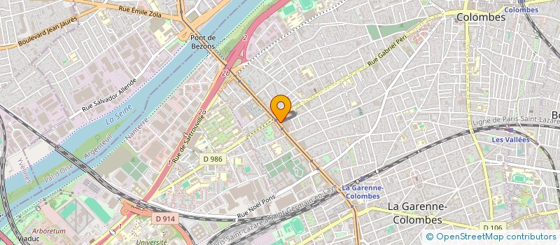 localisation de l'entreprise LE RESTO à COLOMBES