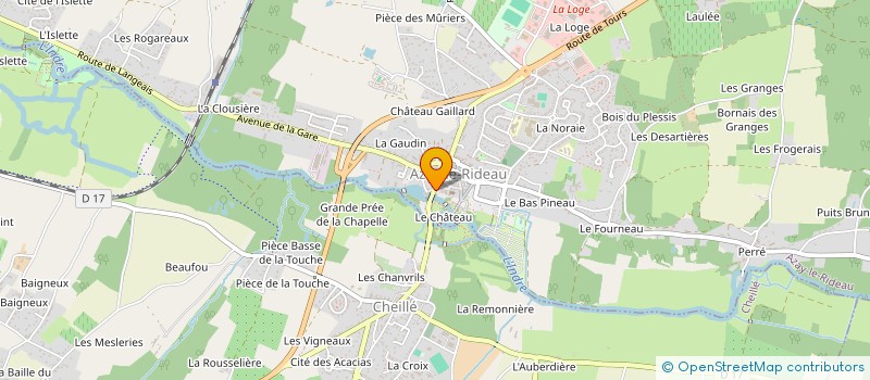localisation de l'entreprise LE RESTO D'AZAY à AZAY-LE-RIDEAU