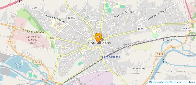 localisation de l'entreprise LE RESTO D'LA PLACE  SAINT-GAUDENS