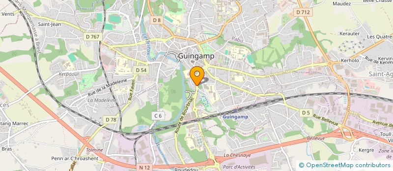 localisation de l'entreprise LE RESTO D'LN à GUINGAMP