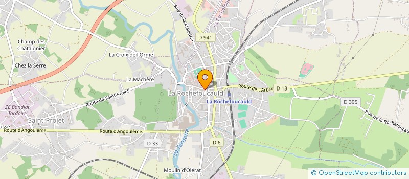 localisation de l'entreprise LE RESTO DES HALLES à LA ROCHEFOUCAULD-EN-ANGOUMOIS
