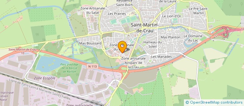 localisation de l'entreprise LE RESTO DU CABRAU à SAINT-MARTIN-DE-CRAU