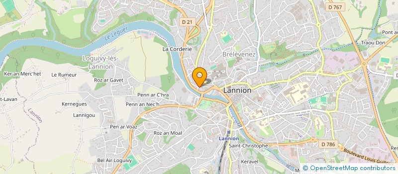 localisation de l'entreprise LE RESTO GRILL  LANNION