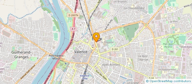 localisation de l'entreprise LE RETRAITE CGT GAZ ELEC à VALENCE