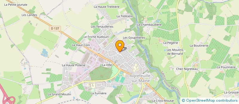 localisation de l'entreprise LE RETROVISEUR  AIGREFEUILLE-SUR-MAINE