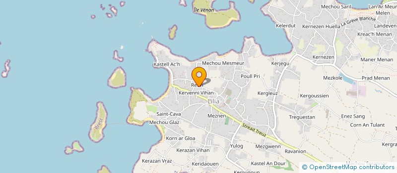 localisation de l'entreprise LE REUN 61-62  PLOUGUERNEAU
