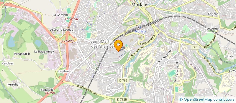 localisation de l'entreprise LE REUZ  MORLAIX