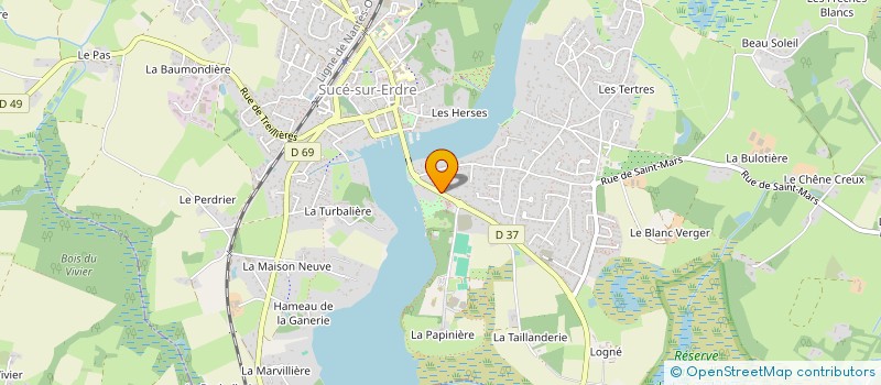 localisation de l'entreprise LE REVE 1908  SUCE-SUR-ERDRE