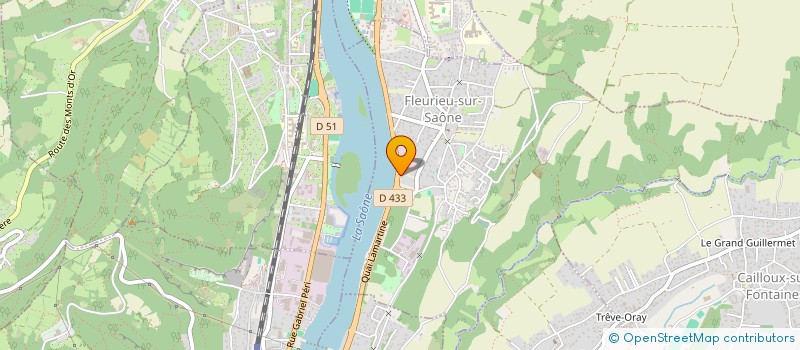 localisation de l'entreprise LE REVE  FLEURIEU-SUR-SAONE