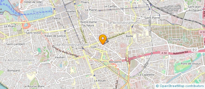 localisation de l'entreprise LE REVE AMERICAIN à MARSEILLE