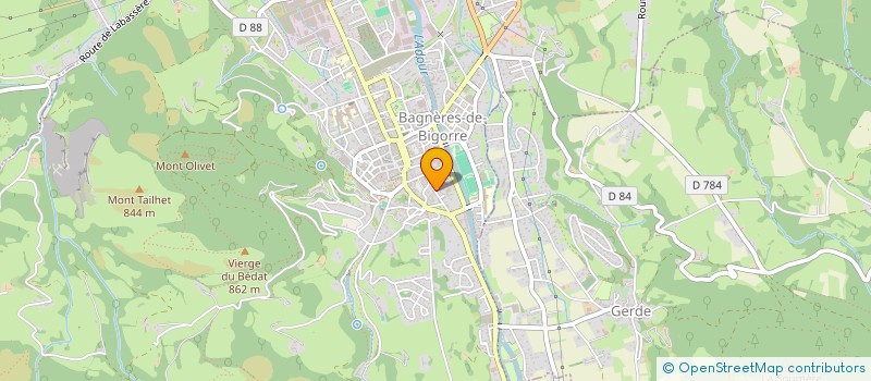 localisation de l'entreprise LE REVE D'AGHON  BAGNERES-DE-BIGORRE