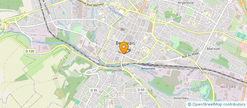 localisation de l'entreprise LE REVE D'ANGE à BEAUVAIS