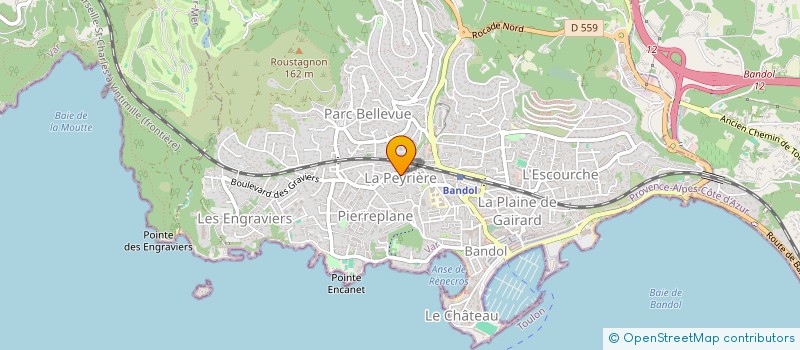 localisation de l'entreprise LE REVE D AZUR à BANDOL