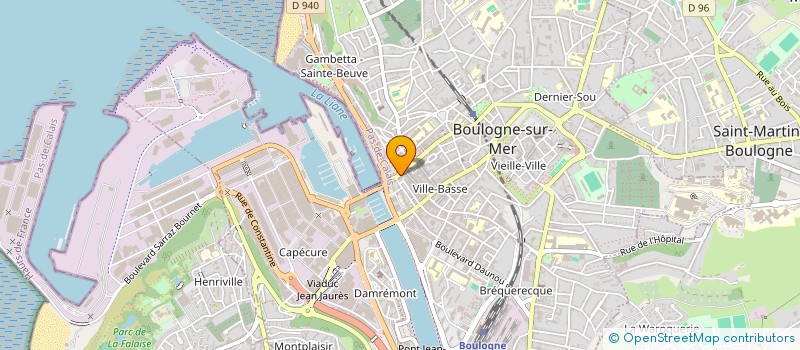 localisation de l'entreprise LE REVE D'O à BOULOGNE-SUR-MER