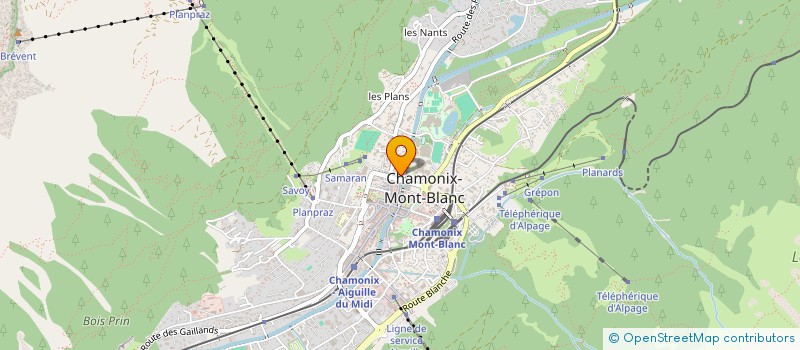 localisation de l'entreprise LE REVE DE GRAND PERE  CHAMONIX-MONT-BLANC