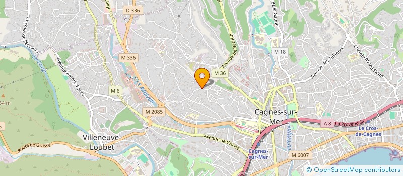 localisation de l'entreprise LE REVE DE MAMAN à CAGNES-SUR-MER