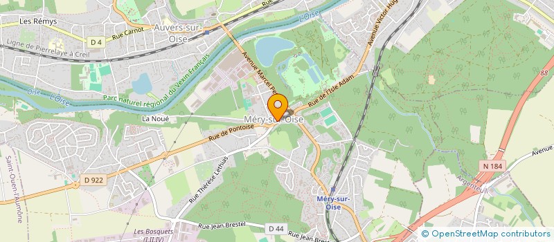 localisation de l'entreprise LE REVE DU PECHEUR à MERY-SUR-OISE