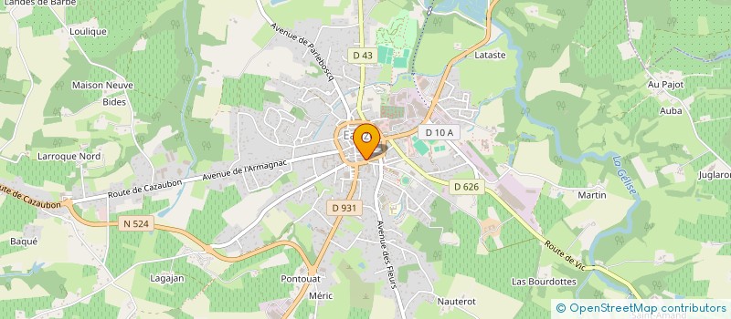 localisation de l'entreprise LE REVE FLORAL à EAUZE