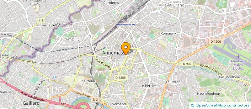 localisation de l'entreprise LE REVE GOURMAND à ANNEMASSE