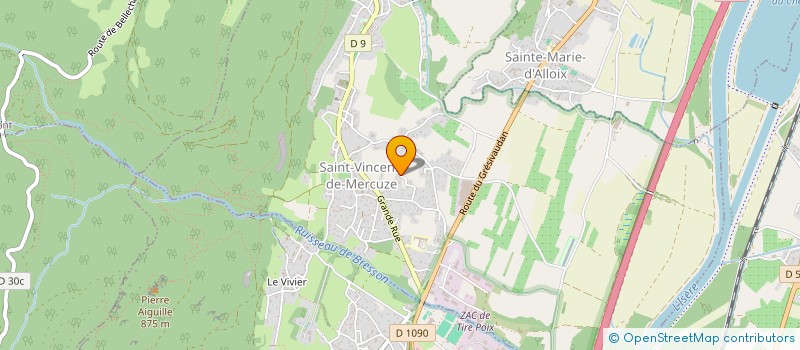 localisation de l'entreprise LE REVE INDIEN à SAINT-VINCENT-DE-MERCUZE