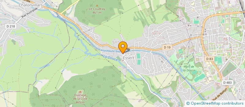 localisation de l'entreprise LE REVEIL - ASSOCIATION DES ANCIENS D'ESSERT à ESSERT