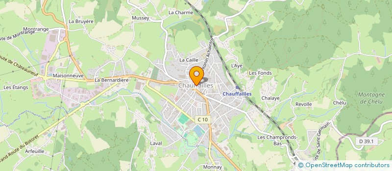 localisation de l'entreprise LE REVEIL DE CHAUFFAILLES  CHAUFFAILLES