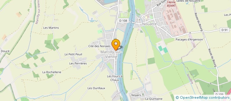 localisation de l'entreprise LE REVEIL DE MARCILLY  MARCILLY-SUR-VIENNE