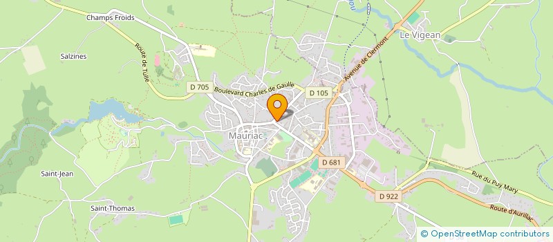 localisation de l'entreprise LE REVEIL DE MAURIAC à MAURIAC
