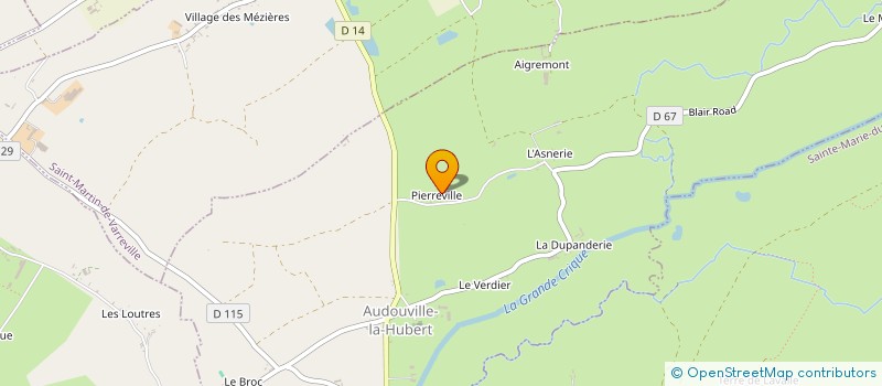 localisation de l'entreprise LE REVEIL DE SAINT-HONORINE  AUDOUVILLE-LA-HUBERT