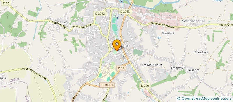 localisation de l'entreprise LE REVEIL DE SAINT MARTIAL DE RIBERAC  RIBERAC