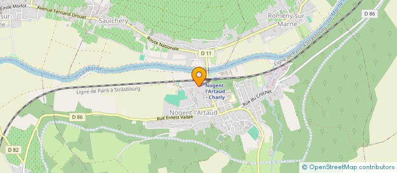 localisation de l'entreprise LE REVEIL NOGENTAIS  NOGENT-L'ARTAUD