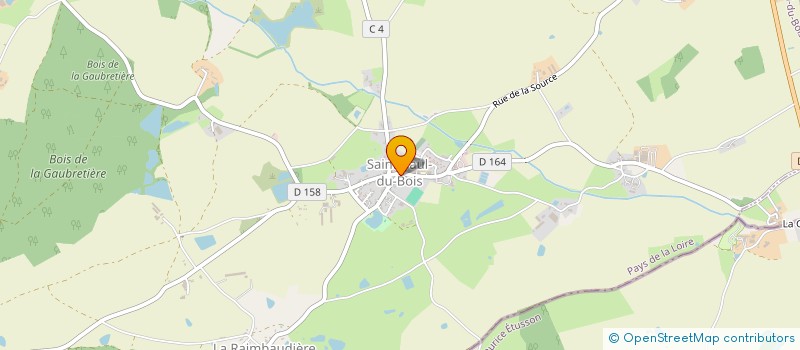 localisation de l'entreprise LE REVEIL SAINT PAULAIS  SAINT-PAUL-DU-BOIS