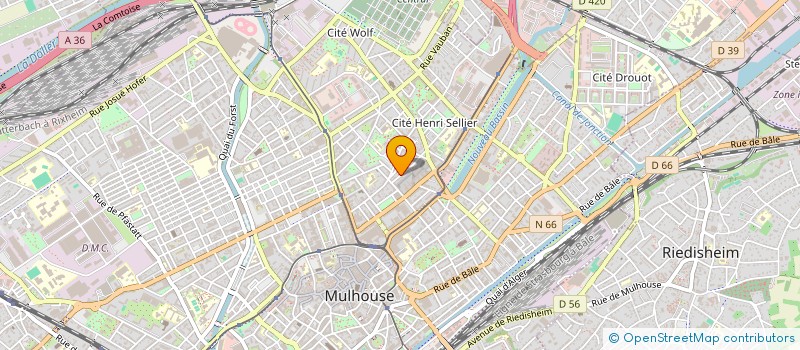 localisation de l'entreprise LE REVERBERE  MULHOUSE