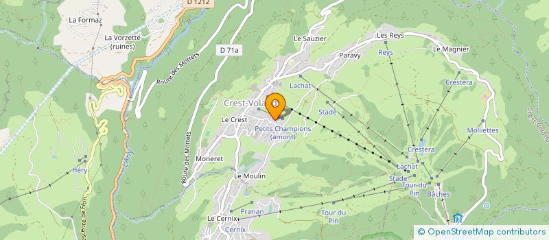 localisation de l'entreprise LE REVERS  CREST-VOLAND