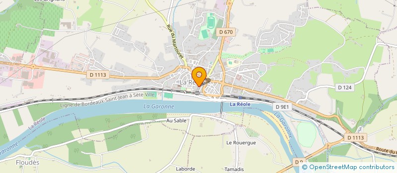 localisation de l'entreprise LE REVOL'THE  LA REOLE