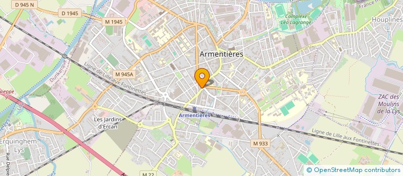 localisation de l'entreprise LE REX à ARMENTIERES