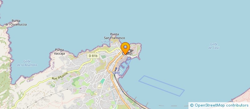 localisation de l'entreprise LE REX à CALVI
