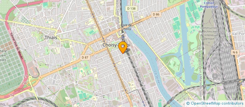 localisation de l'entreprise LE REX  CHOISY-LE-ROI