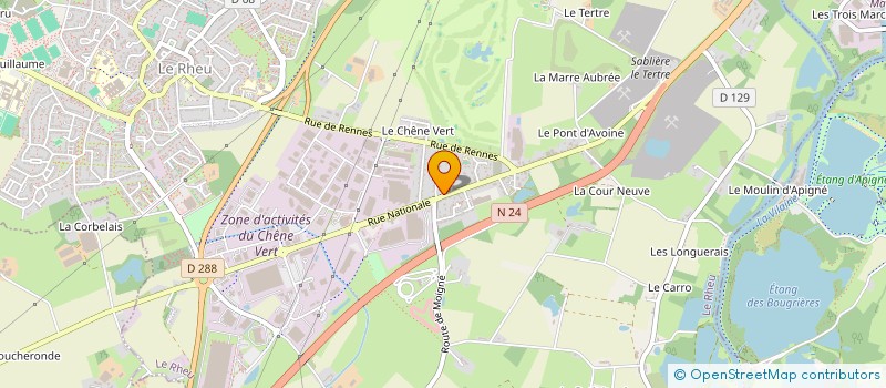 localisation de l'entreprise LE RHEU KINE SPORT SANTE à LE RHEU