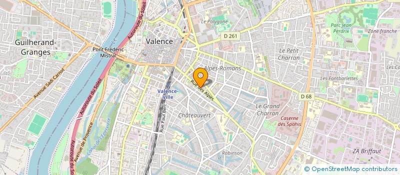 localisation de l'entreprise LE RHODANIA  VALENCE