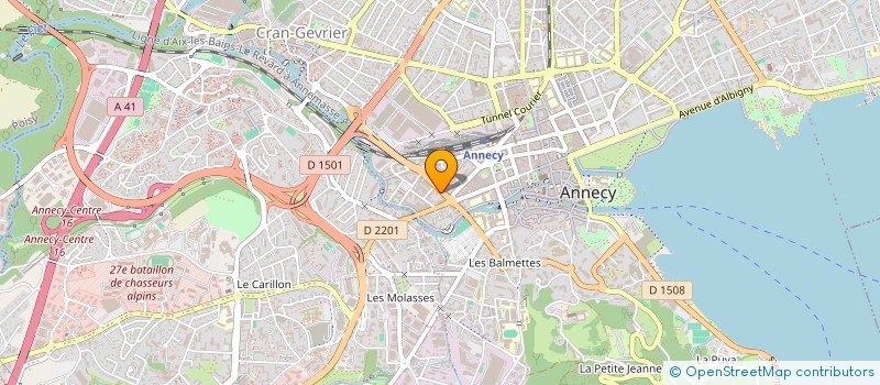 localisation de l'entreprise LE RHONE à ANNECY