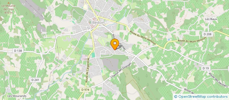 localisation de l'entreprise LE RHONE P.G.  BEDOIN