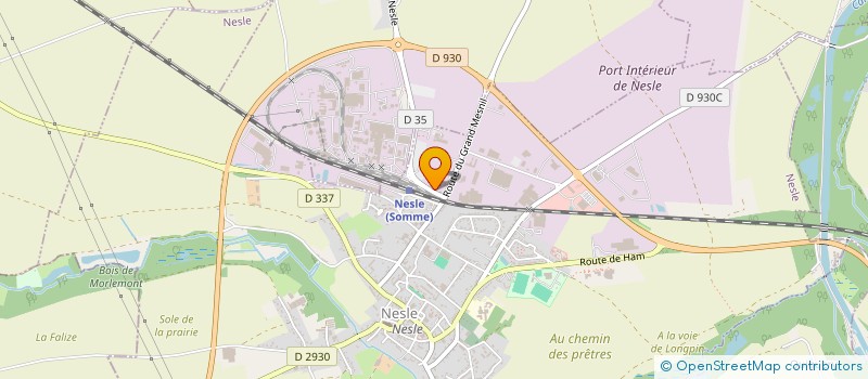 localisation de l'entreprise LE RIAD  NESLE