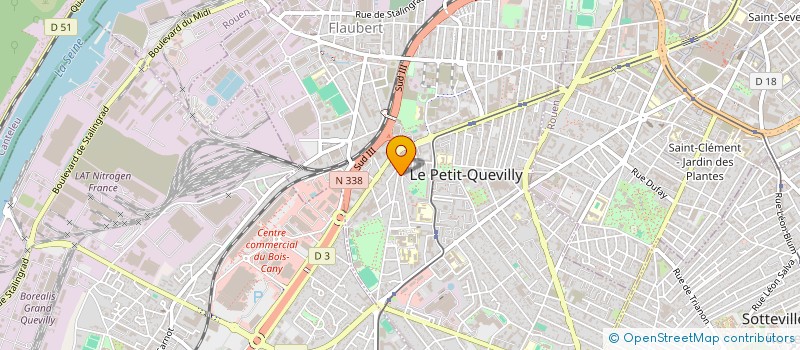 localisation de l'entreprise LE RIAD D ALYA à LE PETIT-QUEVILLY