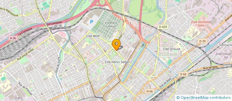 localisation de l'entreprise LE RIALTO  MULHOUSE