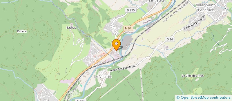 localisation de l'entreprise LE RIBOIS à BRIANCON
